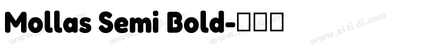 Mollas Semi Bold字体转换